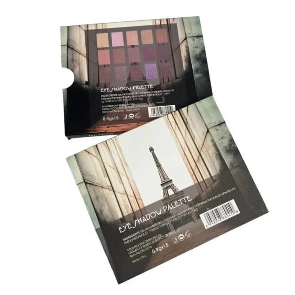 OKALAN POWDER BARE TEMPTATION‎ Eyeshadow Palette 15 Color with mirror B Unused